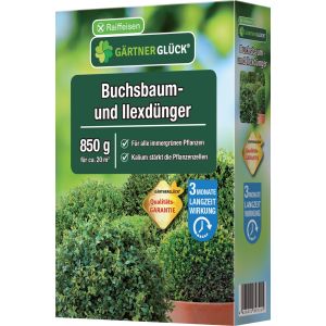 Raiffeisen Gärtnerglück Buchsbaum- und Ilexdünger 850g